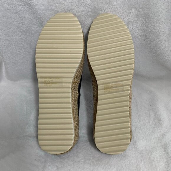 NWOT Electric Karma Size 11 navy blue lulu espadrille slides flats comfort shoes - Picture 7 of 8